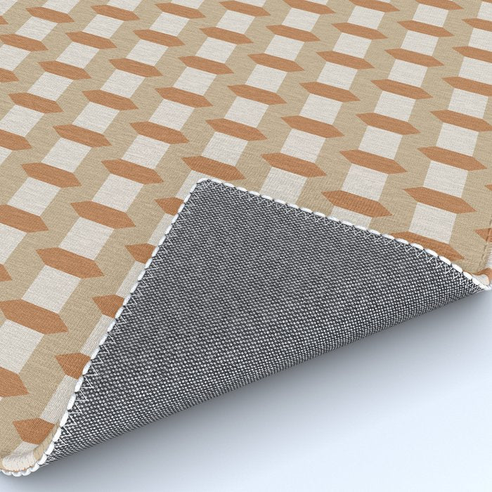 Minimalist Geometric Check Pattern Rug Gallery Image 4