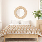 Minimalist Geometric Check Pattern Duvet Cover Gallery Image 3