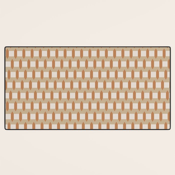 Minimalist Geometric Check Pattern Desk Mat Gallery Image 3