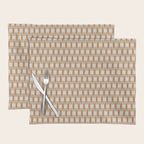 Minimalist Geometric Check Pattern Placemat Gallery Image 1