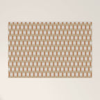 Minimalist Geometric Check Pattern Welcome Mat Gallery Image 1