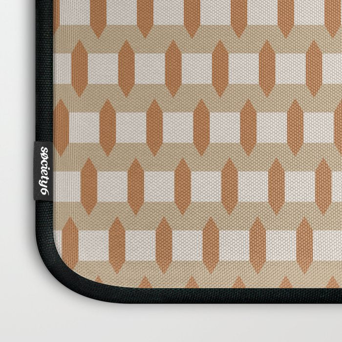 Minimalist Geometric Check Pattern Laptop Sleeve Gallery Image 3