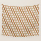Minimalist Geometric Check Pattern Wall Tapestry Gallery Image 4