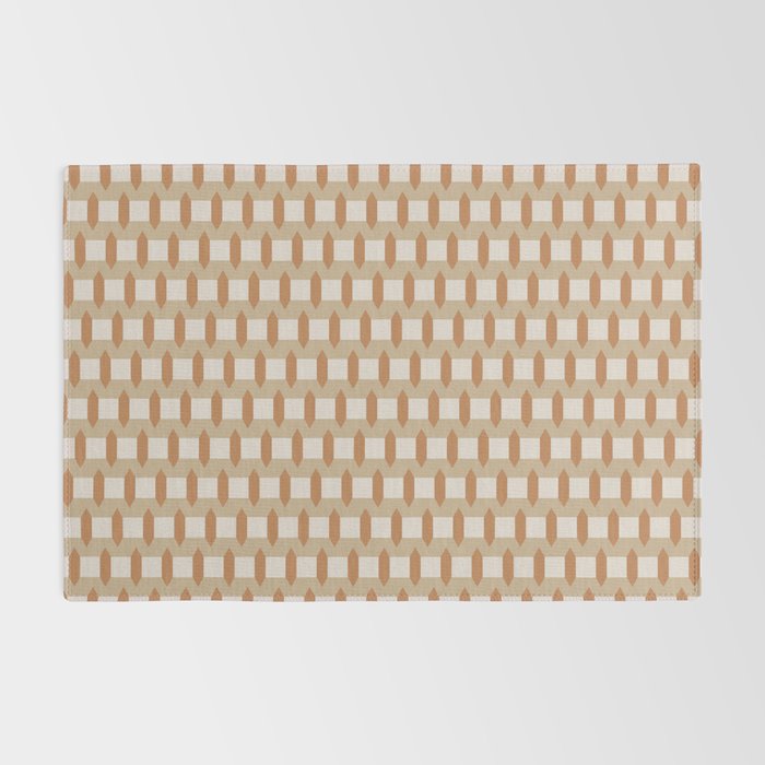 Minimalist Geometric Check Pattern Rug Gallery Image 2