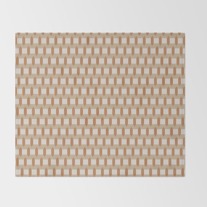 Minimalist Geometric Check Pattern Throw Blanket Gallery Image 2