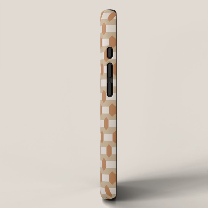 Minimalist Geometric Check Pattern iPhone Case Gallery Image 2