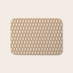 Minimalist Geometric Check Pattern Bath Mat Gallery Image 1