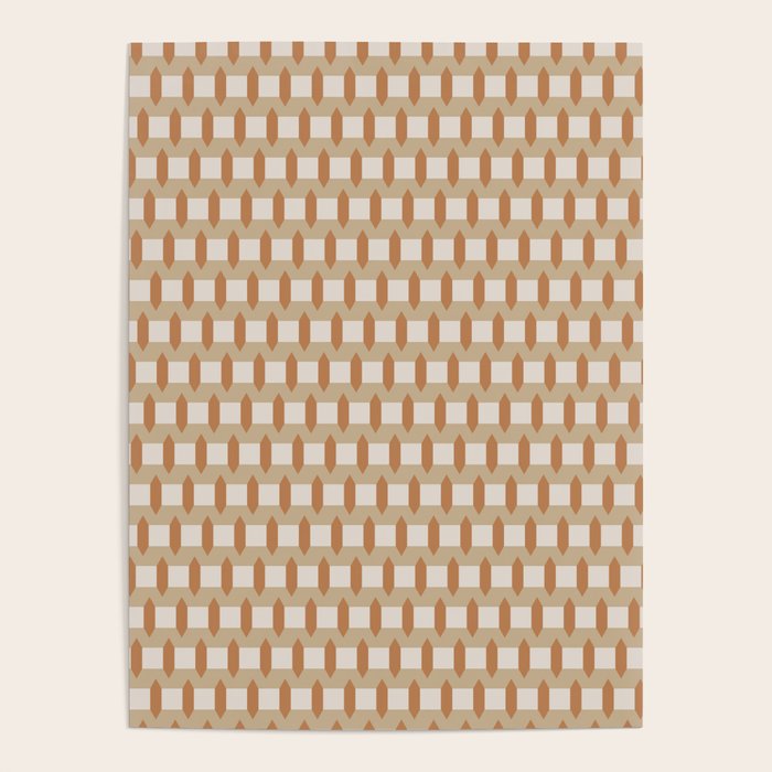 Minimalist Geometric Check Pattern Poster Gallery Image 4