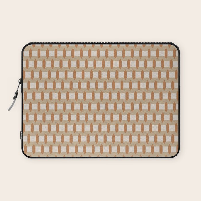 Minimalist Geometric Check Pattern Laptop Sleeve Gallery Image 1