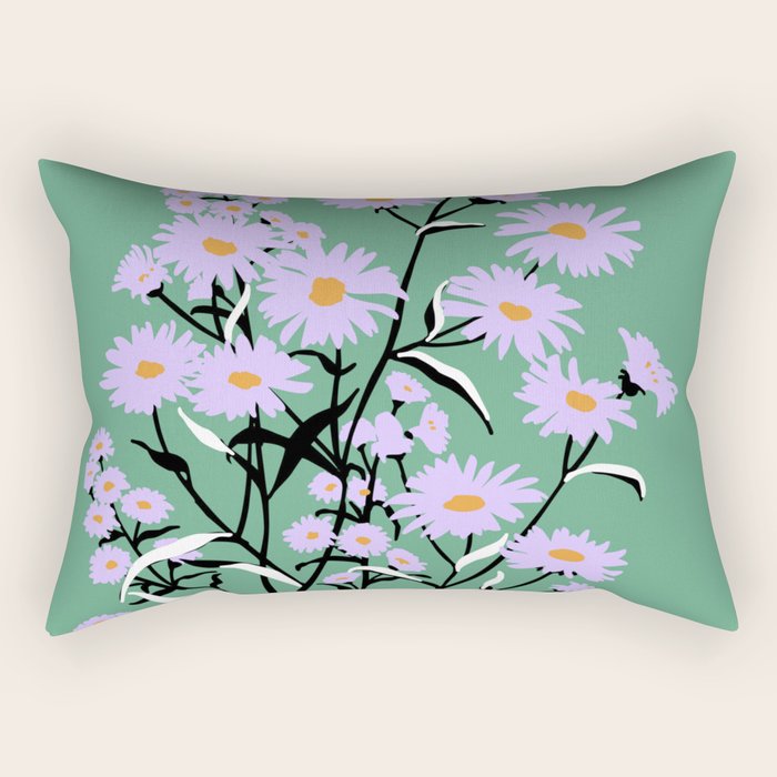 Flower Market Rome Rectangular Pillow Gallery Image 2