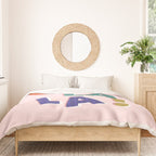 OOH LA LA! colorful french typography Duvet Cover Gallery Image 3