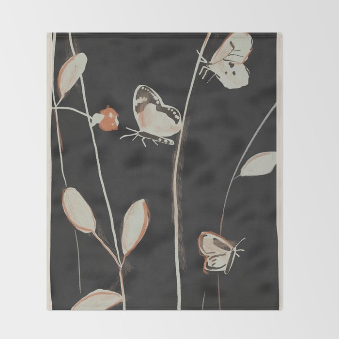 Butterflies Throw Blanket Gallery Image 2