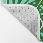 Sea Turtle - Green Palette Bath Mat Gallery Image 2