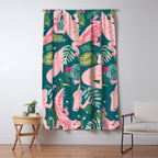 Party Gators (Warning - Pink Crocodiles Swim Here!) Window Curtain Gallery Image 5