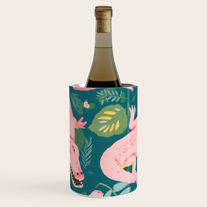 Party Gators (Warning - Pink Crocodiles Swim Here!) Wine Chiller Gallery Image 2