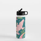 Party Gators (Warning - Pink Crocodiles Swim Here!) Water Bottle Gallery Image 1