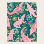 Party Gators (Warning - Pink Crocodiles Swim Here!) Poster Gallery Image 4