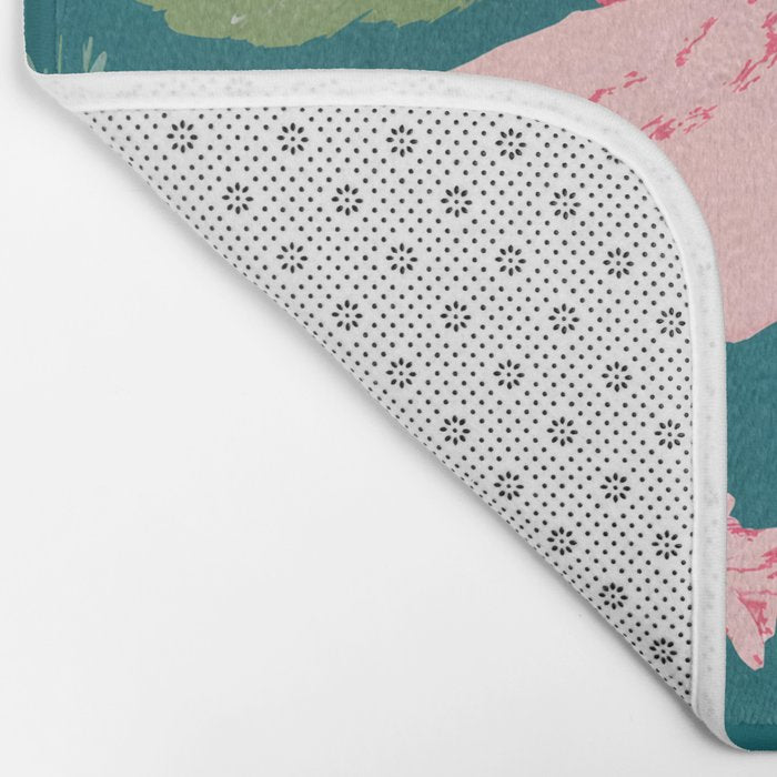 Party Gators (Warning - Pink Crocodiles Swim Here!) Bath Mat Gallery Image 2
