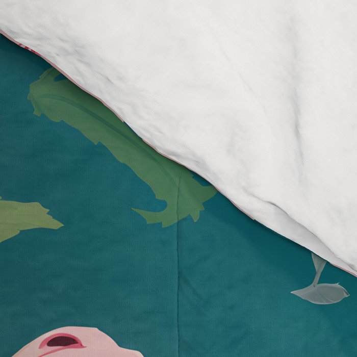 Party Gators (Warning - Pink Crocodiles Swim Here!) Comforter Gallery Image 4