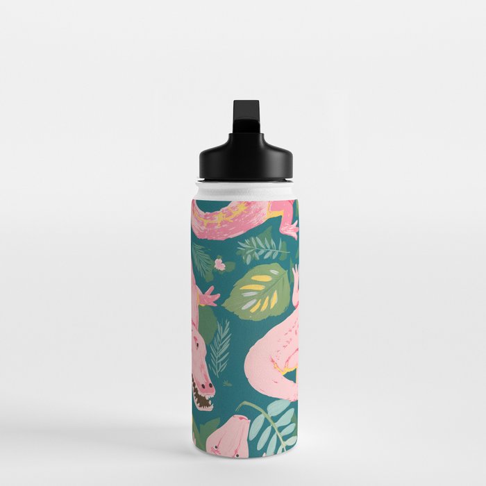 Party Gators (Warning - Pink Crocodiles Swim Here!) Water Bottle Gallery Image 3