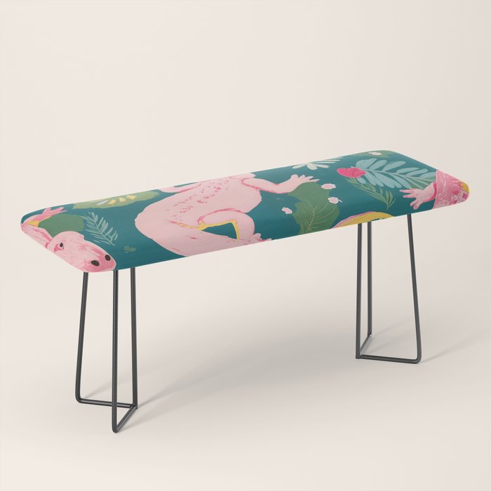 Party Gators (Warning - Pink Crocodiles Swim Here!) Bench Gallery Image 1