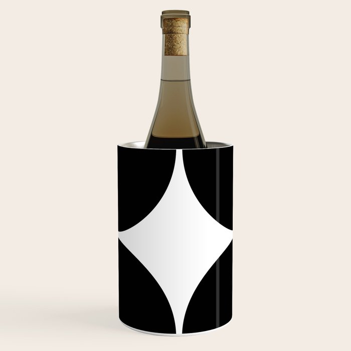 Mid Century Modern Black Square Wine Chiller Gallery Image 3