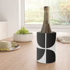 Mid Century Modern Black Square Wine Chiller Gallery Image 4