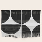 Mid Century Modern Black Square Wall Hanging Gallery Image 1
