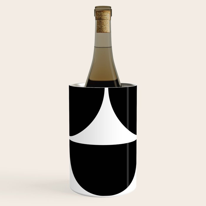 Mid Century Modern Black Square Wine Chiller Gallery Image 2