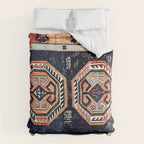 Davagin  Antique Daghestan East Caucasus Kilim Print Duvet Cover Gallery Image 6