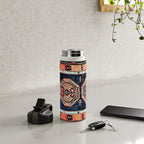 Davagin  Antique Daghestan East Caucasus Kilim Print Water Bottle Gallery Image 4