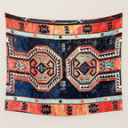 Davagin  Antique Daghestan East Caucasus Kilim Print Wall Tapestry Gallery Image 4
