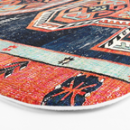 Davagin  Antique Daghestan East Caucasus Kilim Print Bath Mat Gallery Image 3