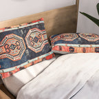 Davagin  Antique Daghestan East Caucasus Kilim Print Pillow Sham Gallery Image 2