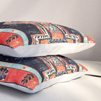 Davagin  Antique Daghestan East Caucasus Kilim Print Pillow Sham Gallery Image 3