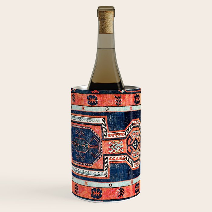 Davagin  Antique Daghestan East Caucasus Kilim Print Wine Chiller Gallery Image 2