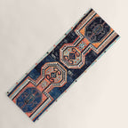Davagin  Antique Daghestan East Caucasus Kilim Print Yoga Mat Gallery Image 1
