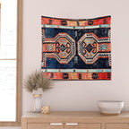 Davagin  Antique Daghestan East Caucasus Kilim Print Wall Tapestry Gallery Image 2