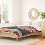 Davagin  Antique Daghestan East Caucasus Kilim Print Duvet Cover Gallery Image 2
