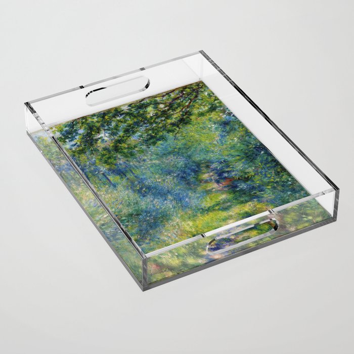 Pierre-Auguste Renoir "Sentier dans le bois (Path in the woods)" Acrylic Tray Gallery Image 1