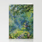 Pierre-Auguste Renoir "Sentier dans le bois (Path in the woods)" Stationery Card Gallery Image 2