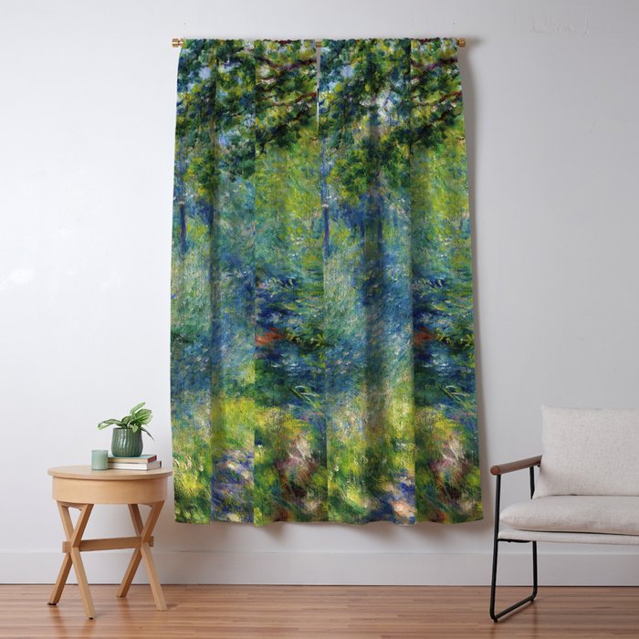 Pierre-Auguste Renoir "Sentier dans le bois (Path in the woods)" Window Curtain Gallery Image 1