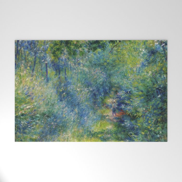 Pierre-Auguste Renoir "Sentier dans le bois (Path in the woods)" Welcome Mat Gallery Image 1