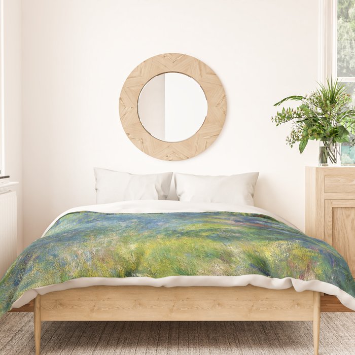 Pierre-Auguste Renoir "Sentier dans le bois (Path in the woods)" Duvet Cover Gallery Image 3