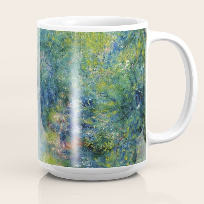 Pierre-Auguste Renoir "Sentier dans le bois (Path in the woods)" Coffee Mug Gallery Image 2