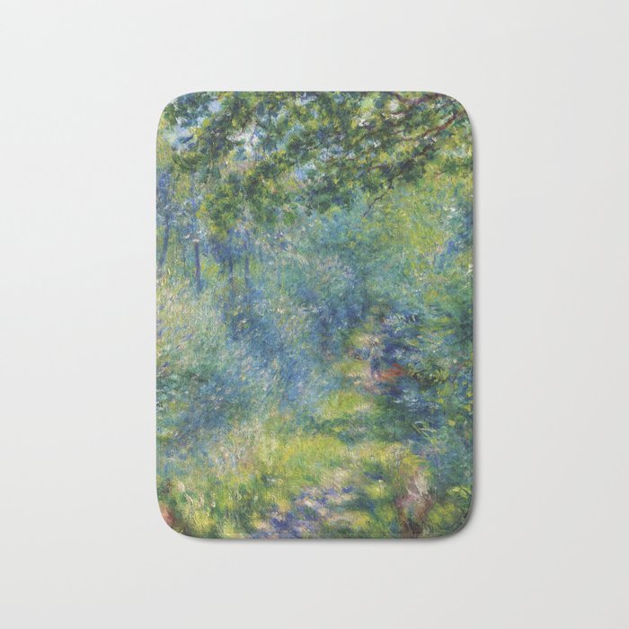 Pierre-Auguste Renoir "Sentier dans le bois (Path in the woods)" Bath Mat Gallery Image 1
