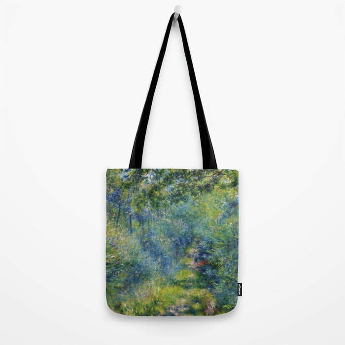 Pierre-Auguste Renoir "Sentier dans le bois (Path in the woods)" Tote Bag Gallery Image 2