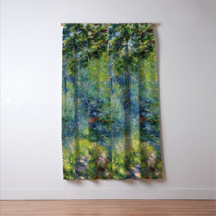 Pierre-Auguste Renoir "Sentier dans le bois (Path in the woods)" Window Curtain Gallery Image 3