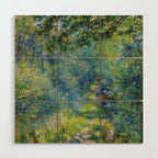 Pierre-Auguste Renoir "Sentier dans le bois (Path in the woods)" Wood Wall Art Gallery Image 1