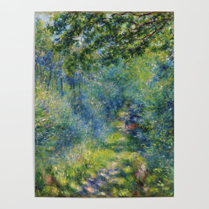 Pierre-Auguste Renoir "Sentier dans le bois (Path in the woods)" Poster Gallery Image 1